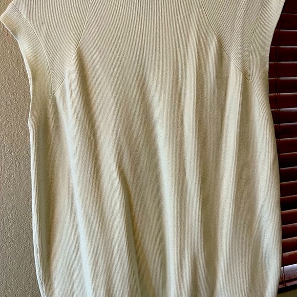 White Worthington mock turtleneck sweater - Picture 2 of 2